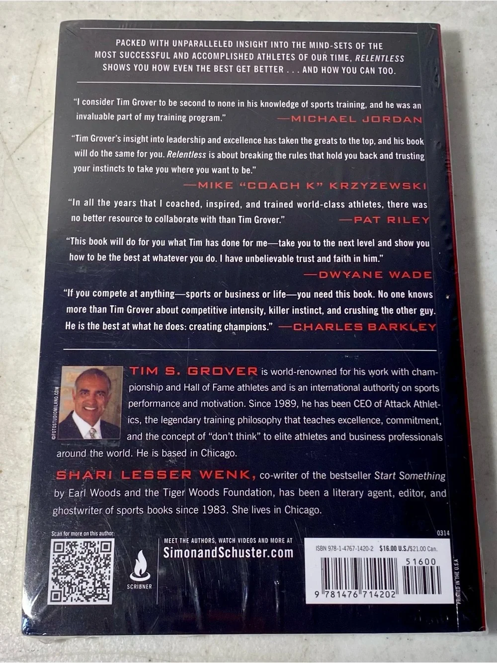 Relentless: From Good to Great to Unstoppable (Tim Grover Winning Series) NEW!